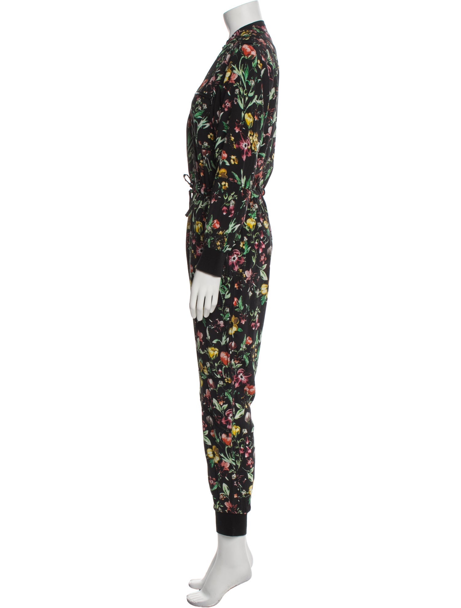 3.1 Phillip Lim Silk Floral Print Jumpsuit