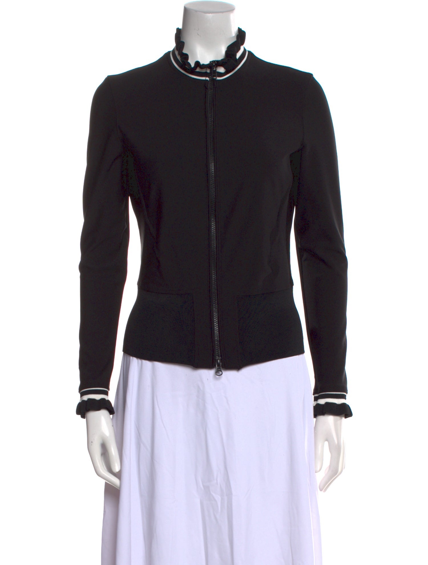 3.1 Phillip Lim Mock Neck Long Sleeve Sweatshirt