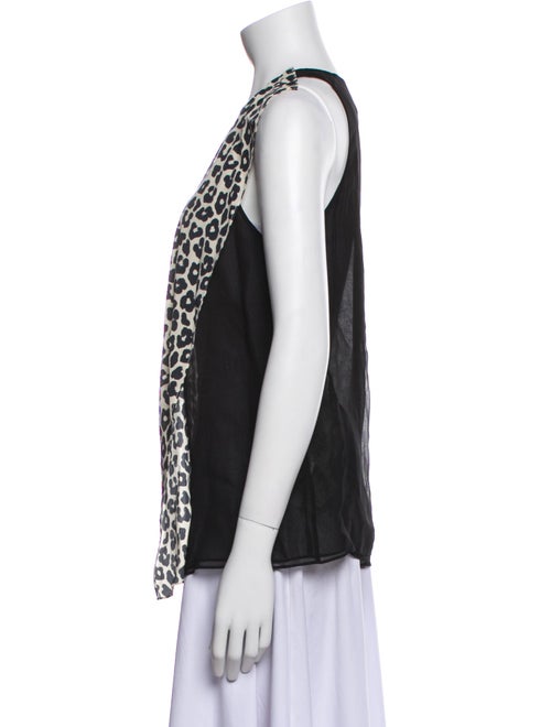 3.1 Phillip Lim Silk Animal Print Top
