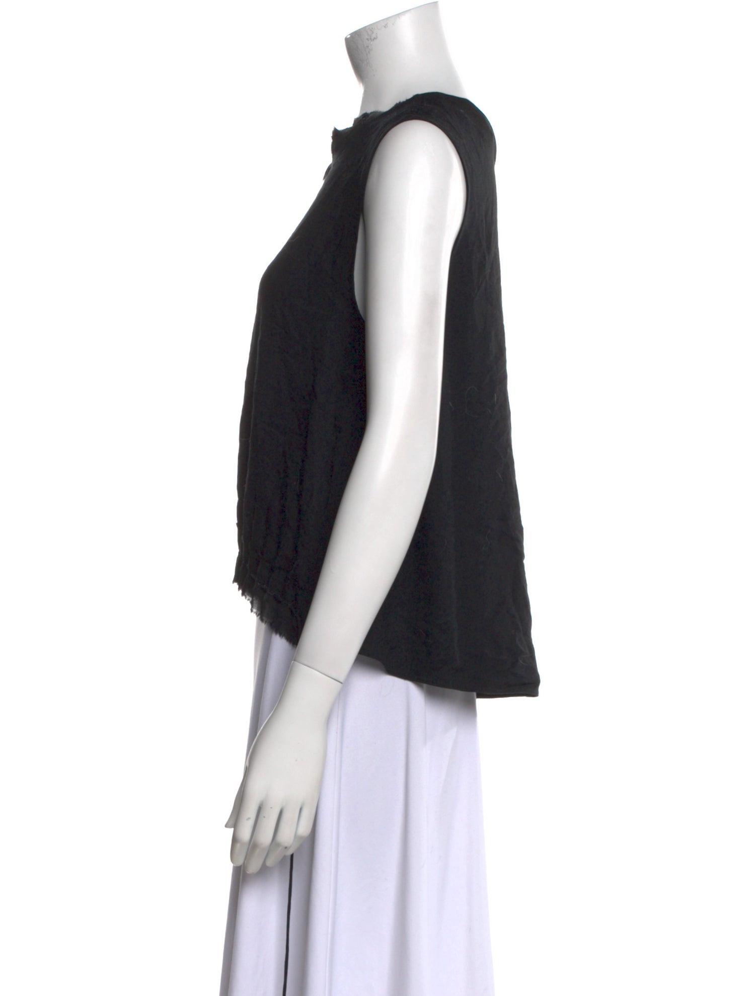 3.1 Phillip Lim Crew Neck Sleeveless Crop Top