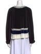 3.1 Phillip Lim Colorblock Pattern Crew Neck Blouse