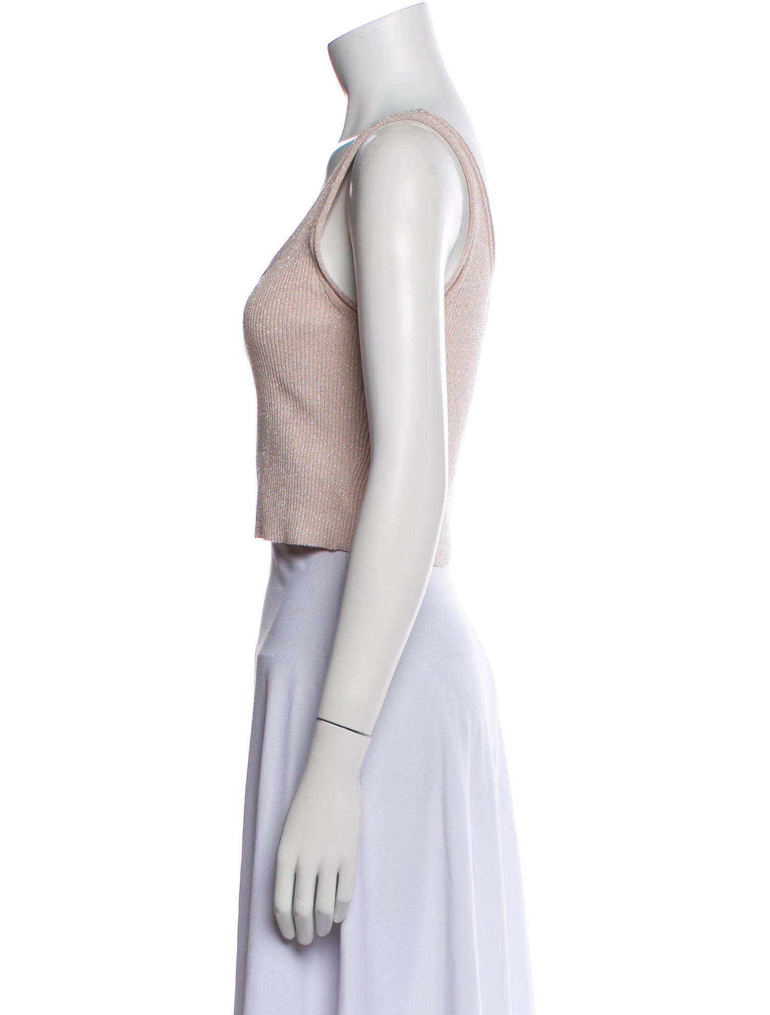 3.1 Phillip Lim Scoop Neck Sleeveless Crop Top