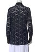 3.1 Phillip Lim Lace Pattern Long Sleeve Button-Up Top