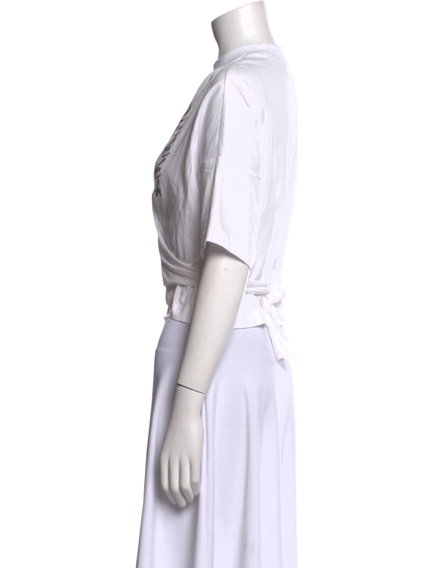 3.1 Phillip Lim Graphic Print Crew Neck Crop Top