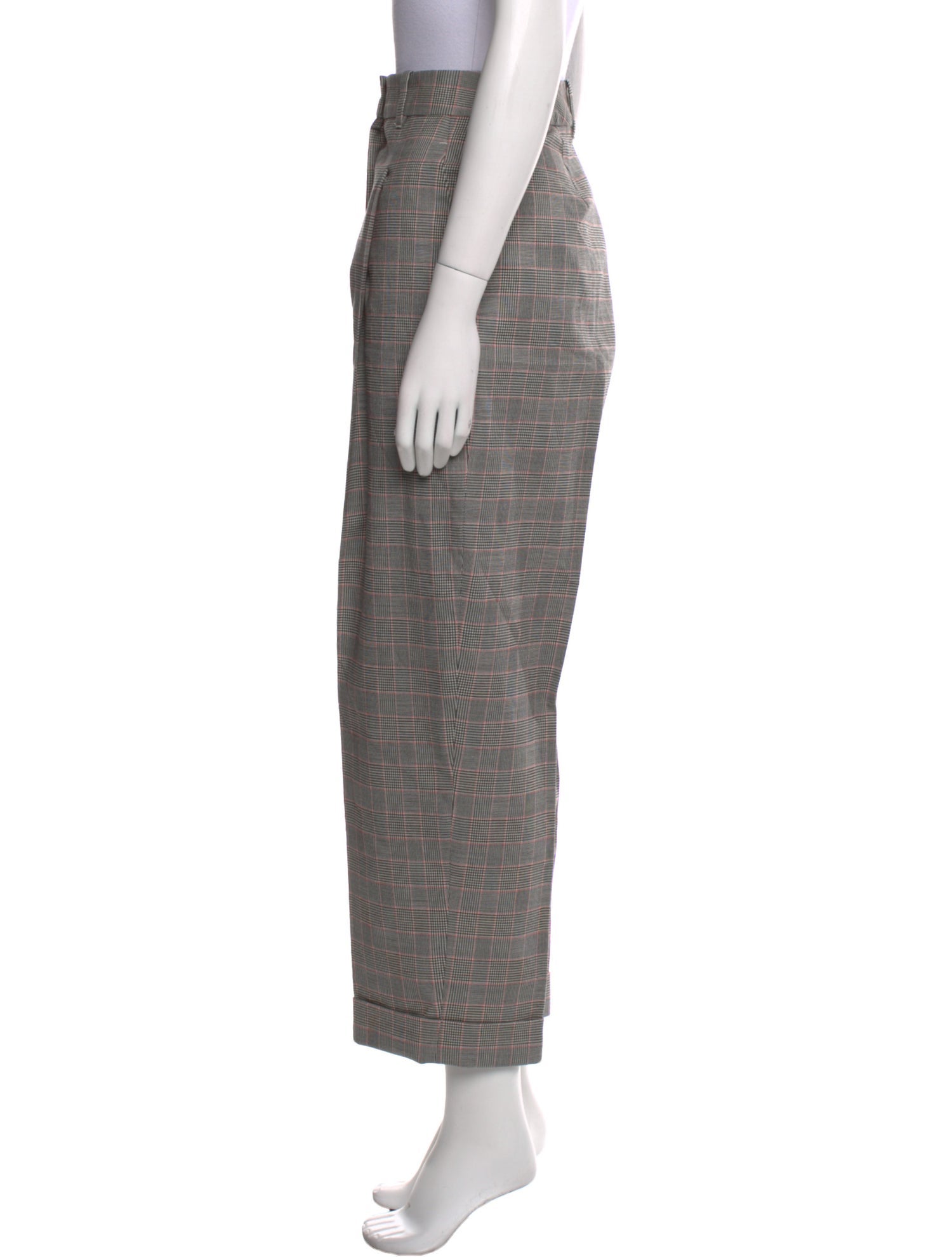 3.1 Phillip Lim Plaid Print Wide Leg Pants