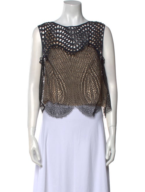 3.1 Phillip Lim Silk Scoop Neck Crop Top