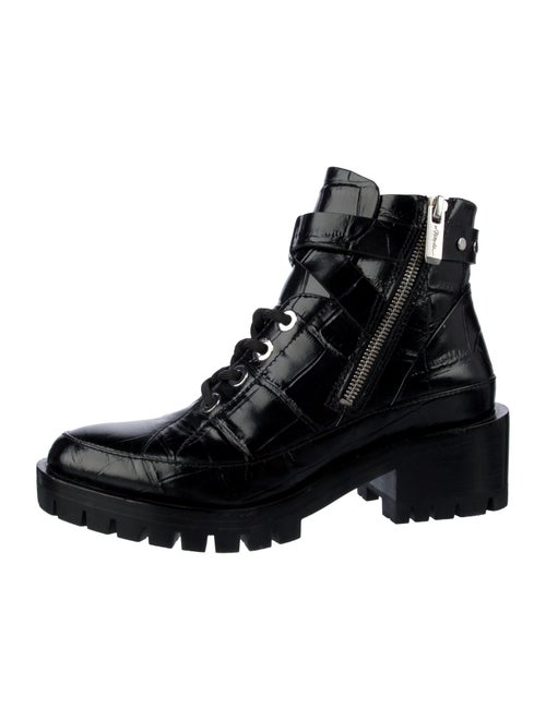 3.1 Phillip Lim Embossed Leather Combat Boots