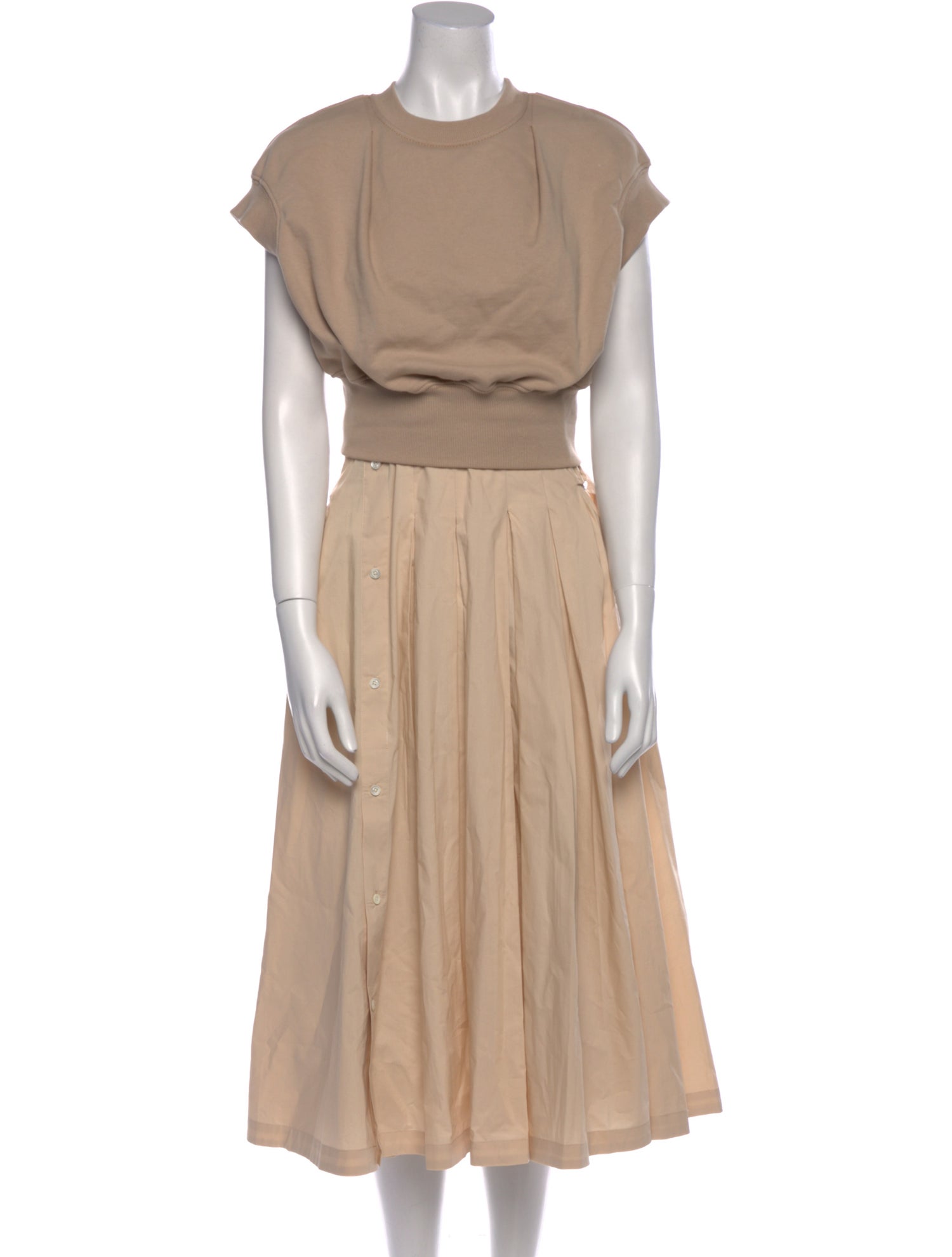 3.1 Phillip Lim Crew Neck Midi Length Dress