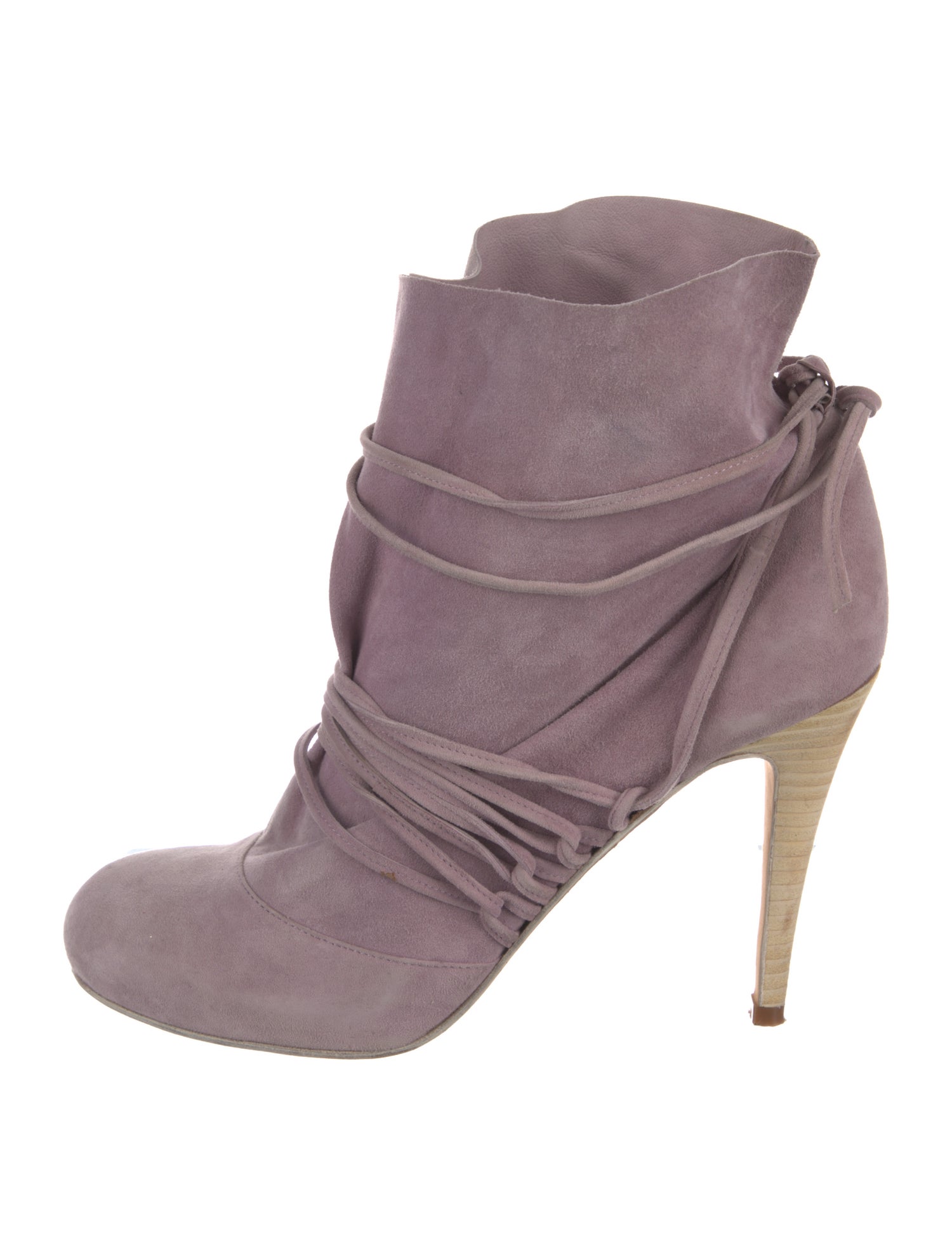 3.1 Phillip Lim Suede Colorblock Pattern Lace-Up Boots