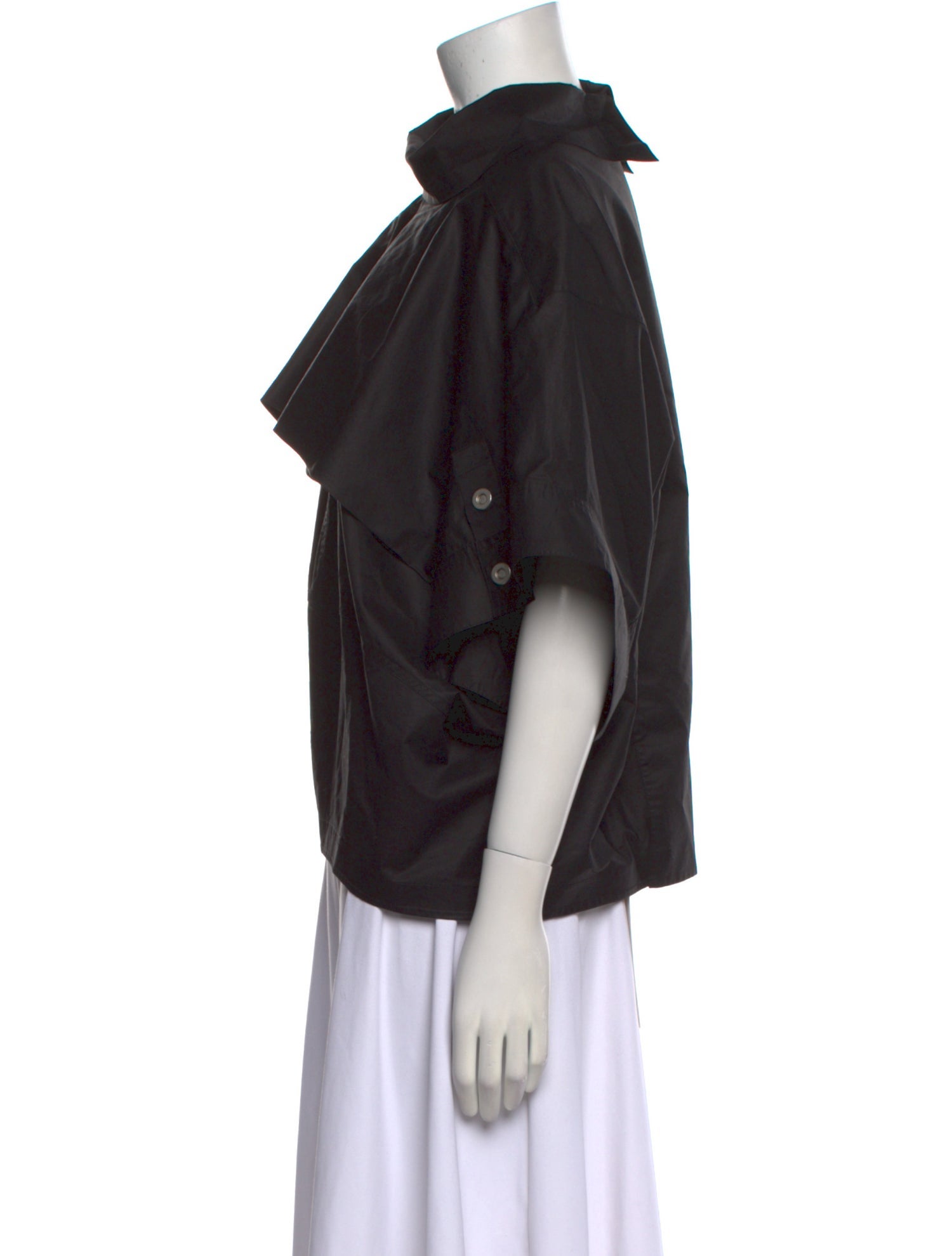 3.1 Phillip Lim Mock Neck Short Sleeve Blouse