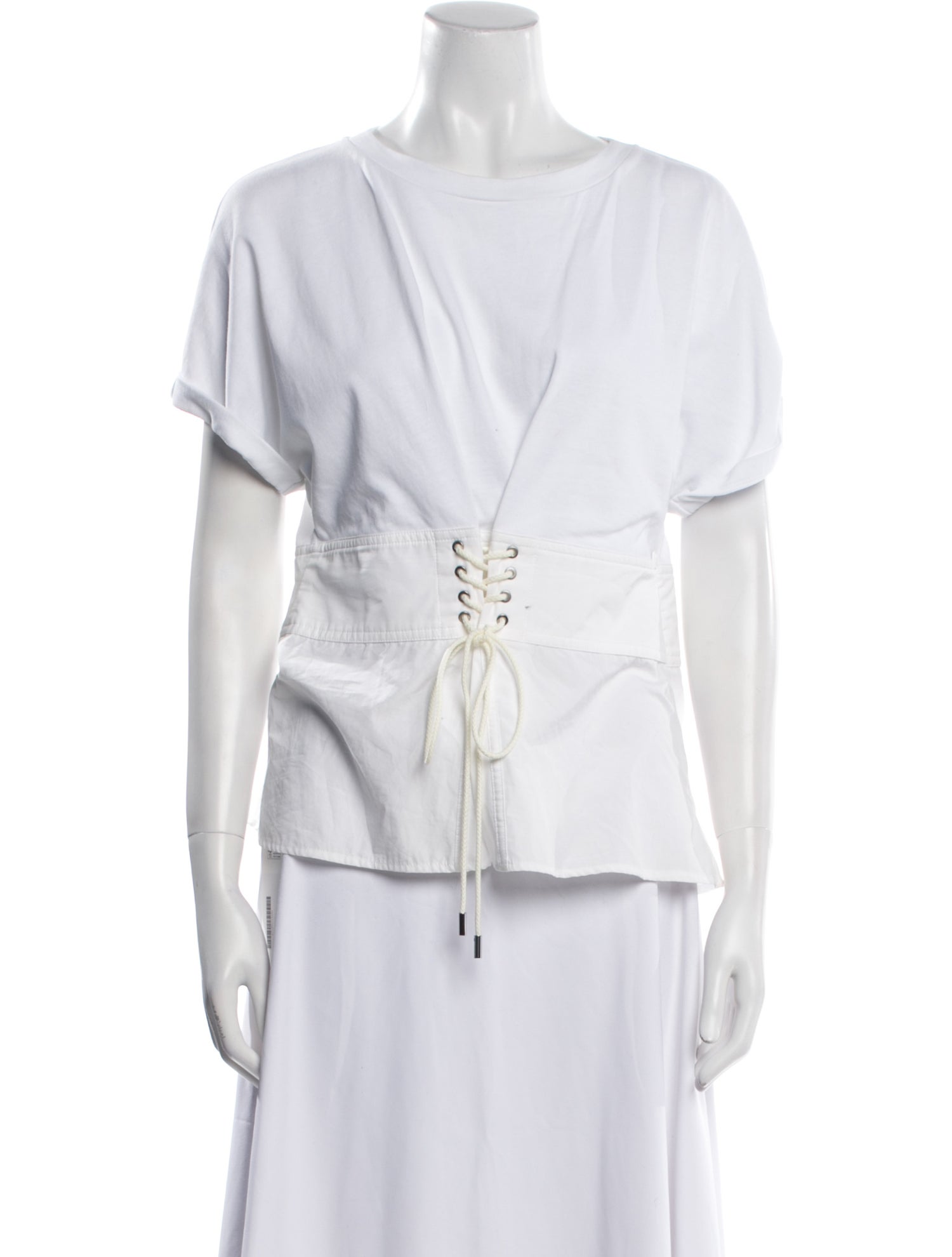 3.1 Phillip Lim Bateau Neckline Short Sleeve Top