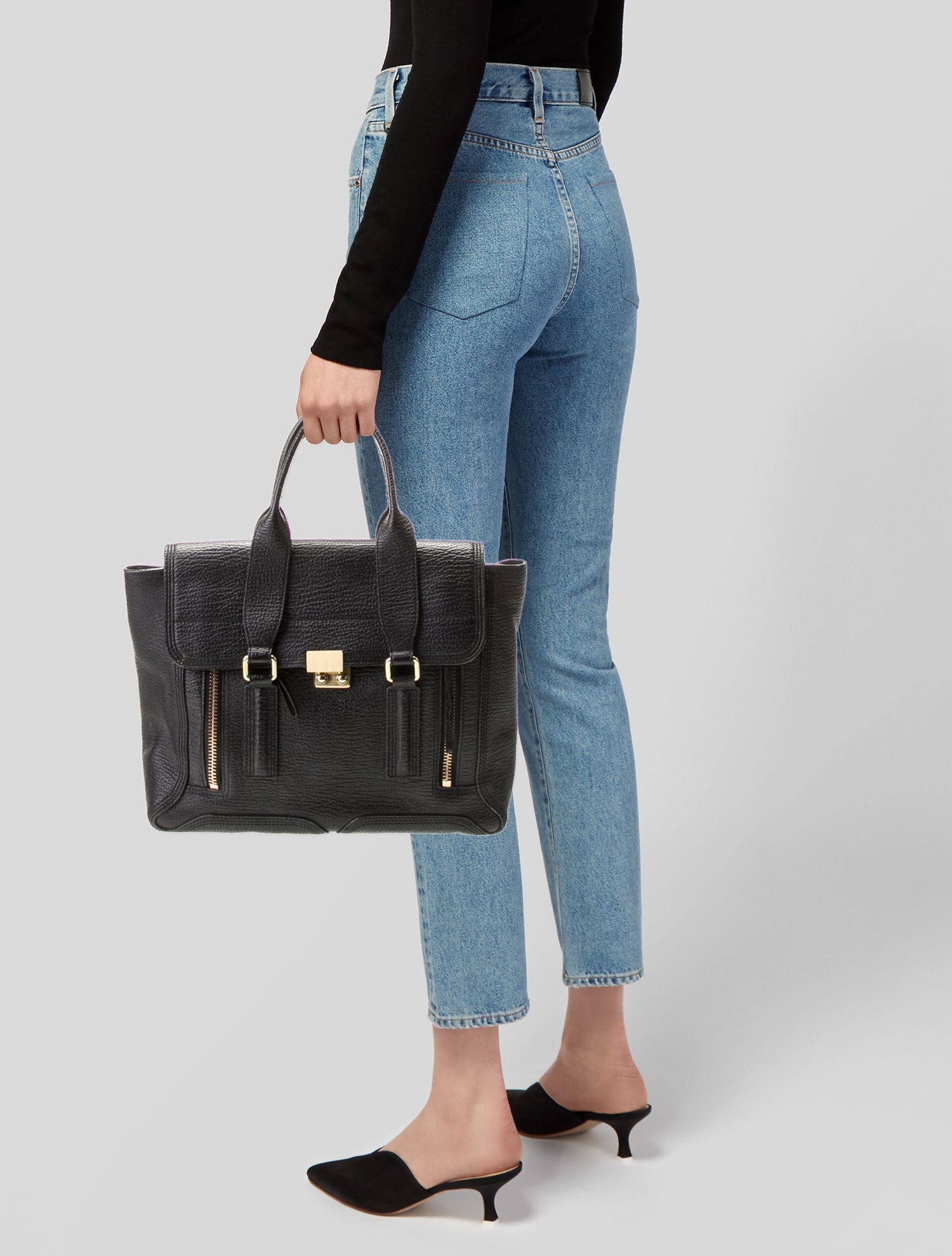 3.1 Phillip Lim Leather Top Handle Bag