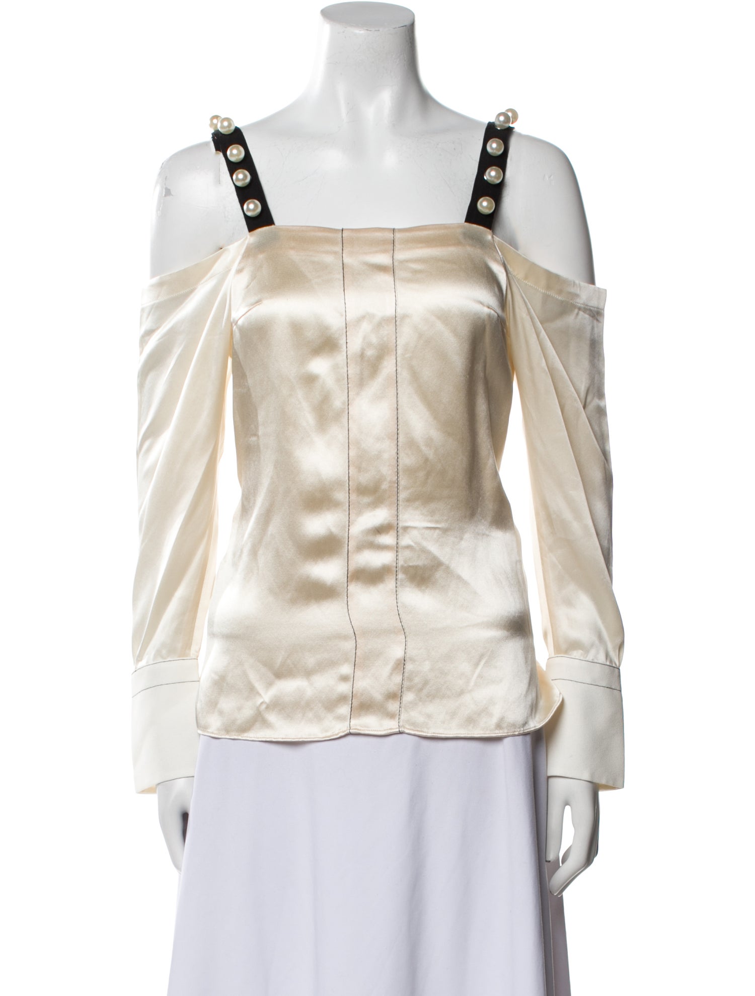 3.1 Phillip Lim Silk Square Neckline Blouse