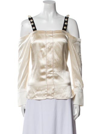 3.1 Phillip Lim Silk Square Neckline Blouse