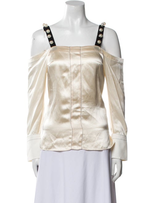 3.1 Phillip Lim Silk Square Neckline Blouse