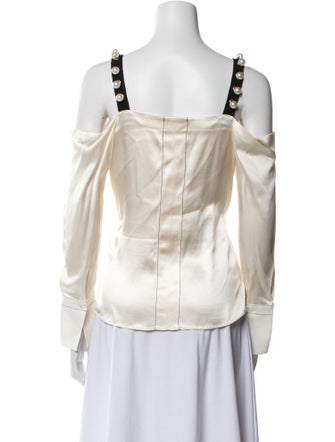 3.1 Phillip Lim Silk Square Neckline Blouse