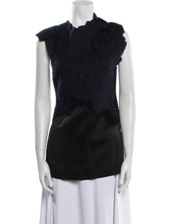 3.1 Phillip Lim Silk Mock Neck Blouse