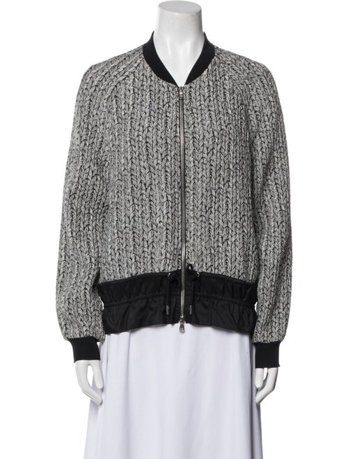 3.1 Phillip Lim Tweed Pattern Bomber Jacket