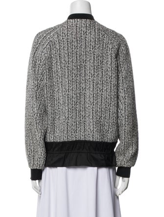 3.1 Phillip Lim Tweed Pattern Bomber Jacket