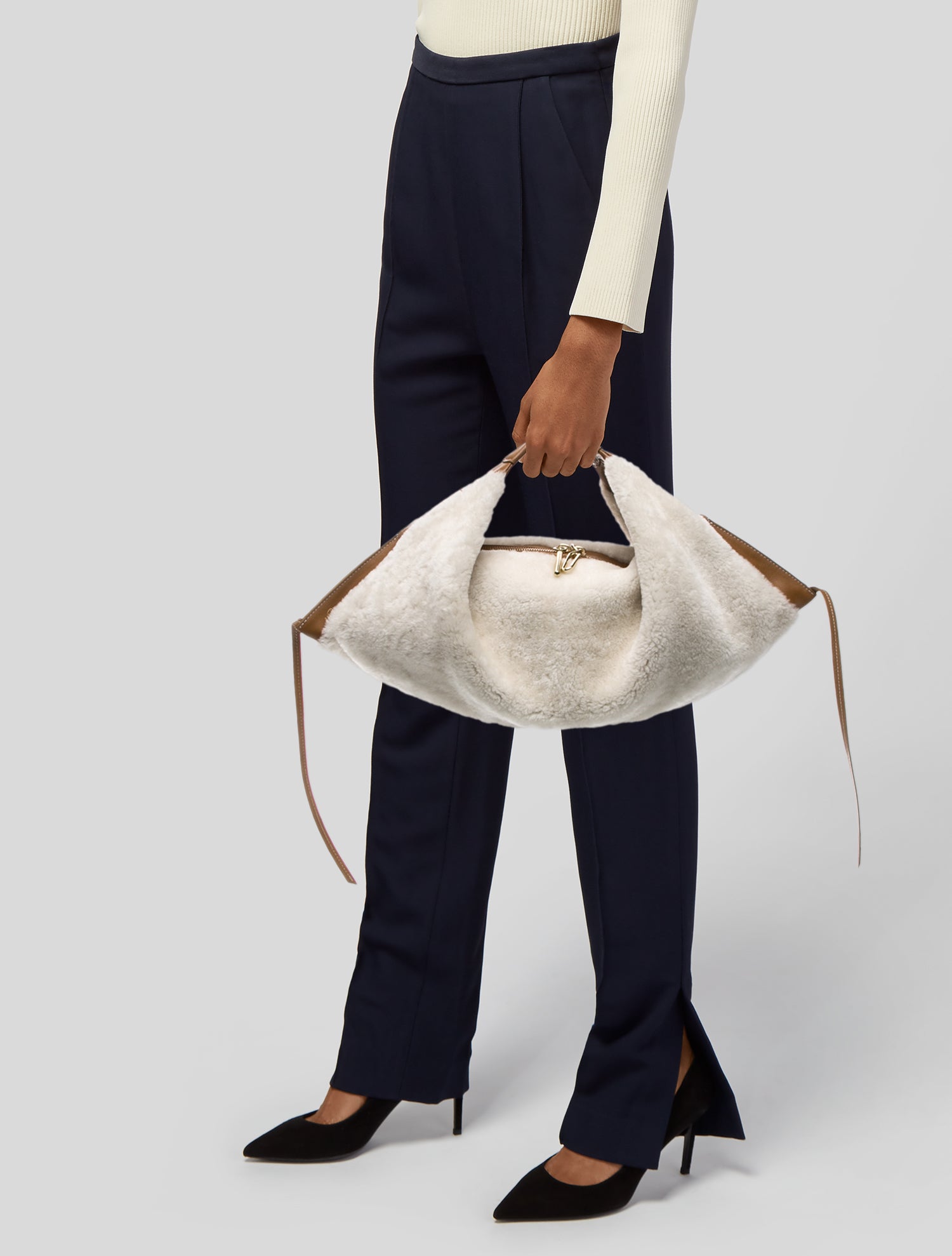 3.1 Phillip Lim Shearling Top Handle Bag