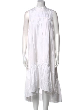 3.1 Phillip Lim Mock Neck Midi Length Dress