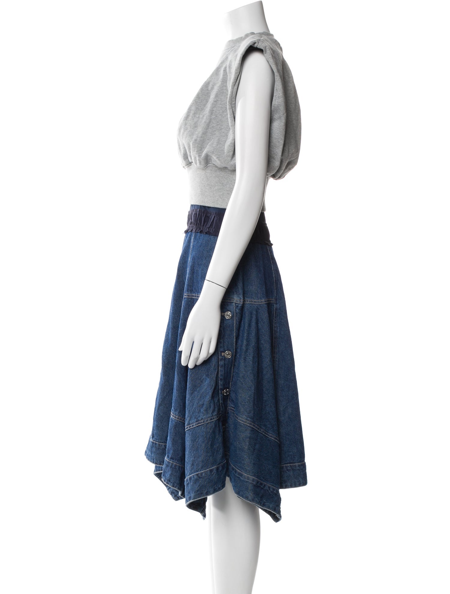 3.1 Phillip Lim Colorblock Pattern Midi Length Dress