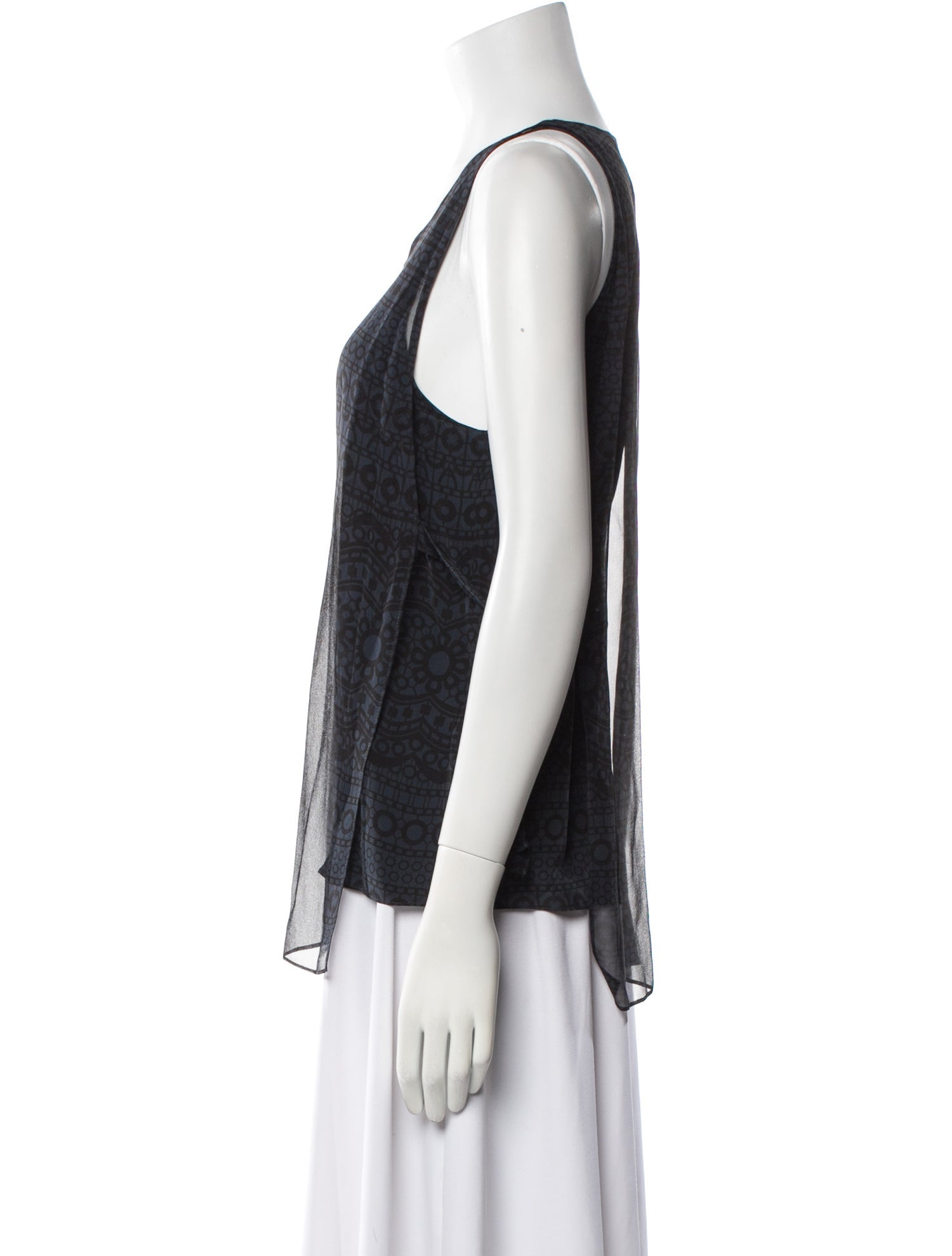 3.1 Phillip Lim Silk Scoop Neck Top