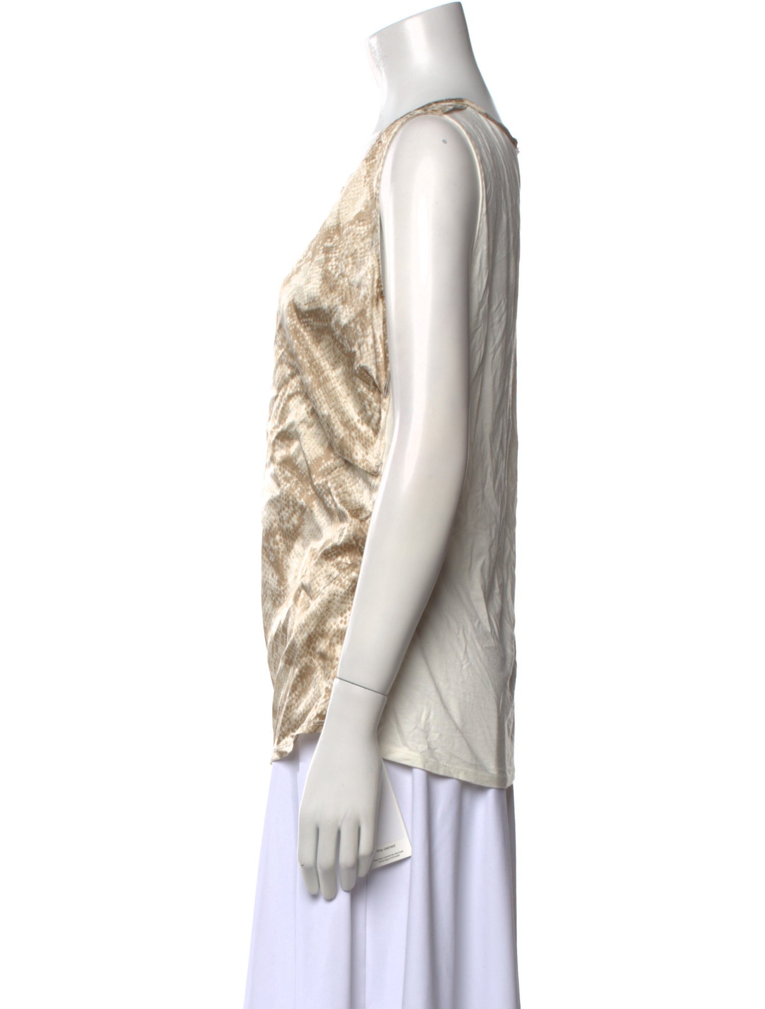 3.1 Phillip Lim Printed Scoop Neck Top