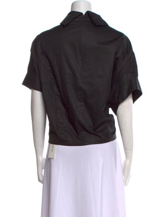 3.1 Phillip Lim Mock Neck Short Sleeve Blouse