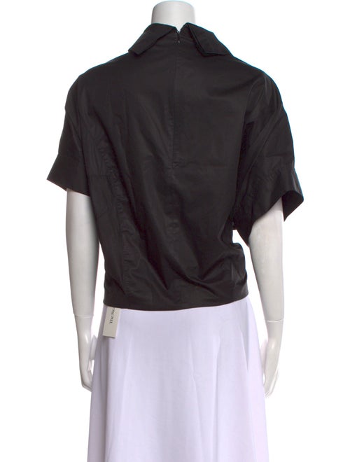 3.1 Phillip Lim Mock Neck Short Sleeve Blouse