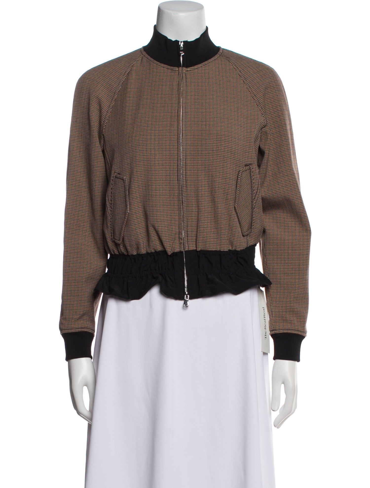 3.1 Phillip Lim Plaid Print Bomber Jacket