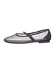 3.1 Phillip Lim Mesh Leather Trim Embellishment Mary Jane Flats