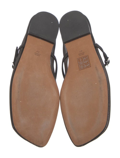 3.1 Phillip Lim Mesh Leather Trim Embellishment Mary Jane Flats