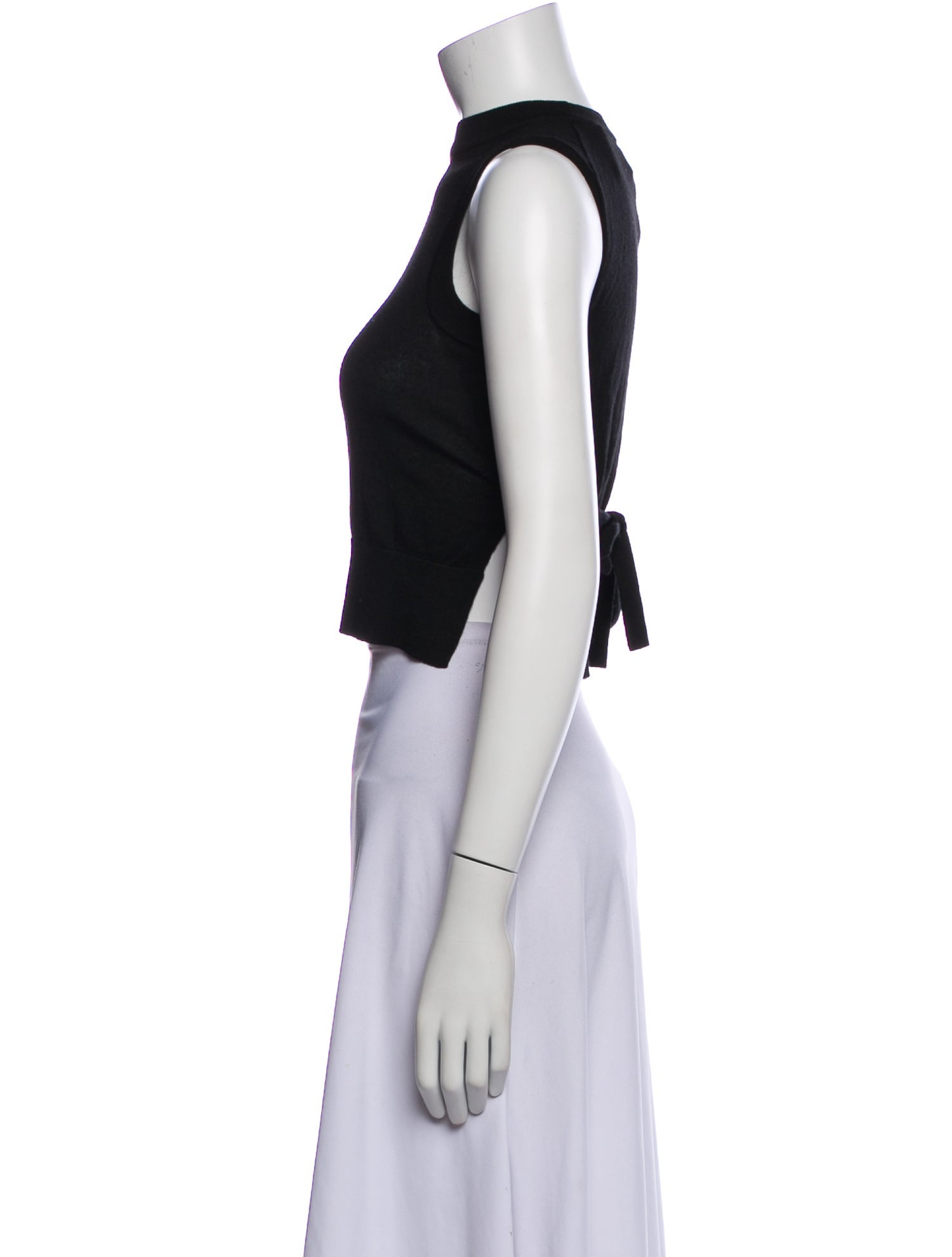 3.1 Phillip Lim Mock Neck Sleeveless Crop Top