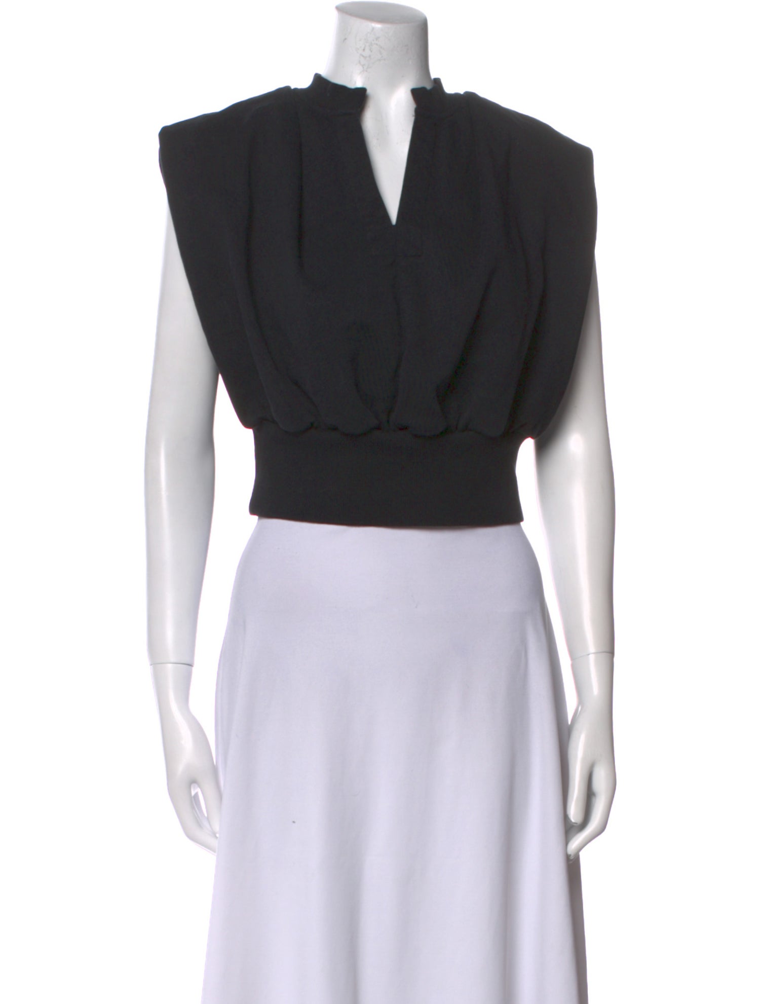 3.1 Phillip Lim V-Neck Sleeveless Crop Top