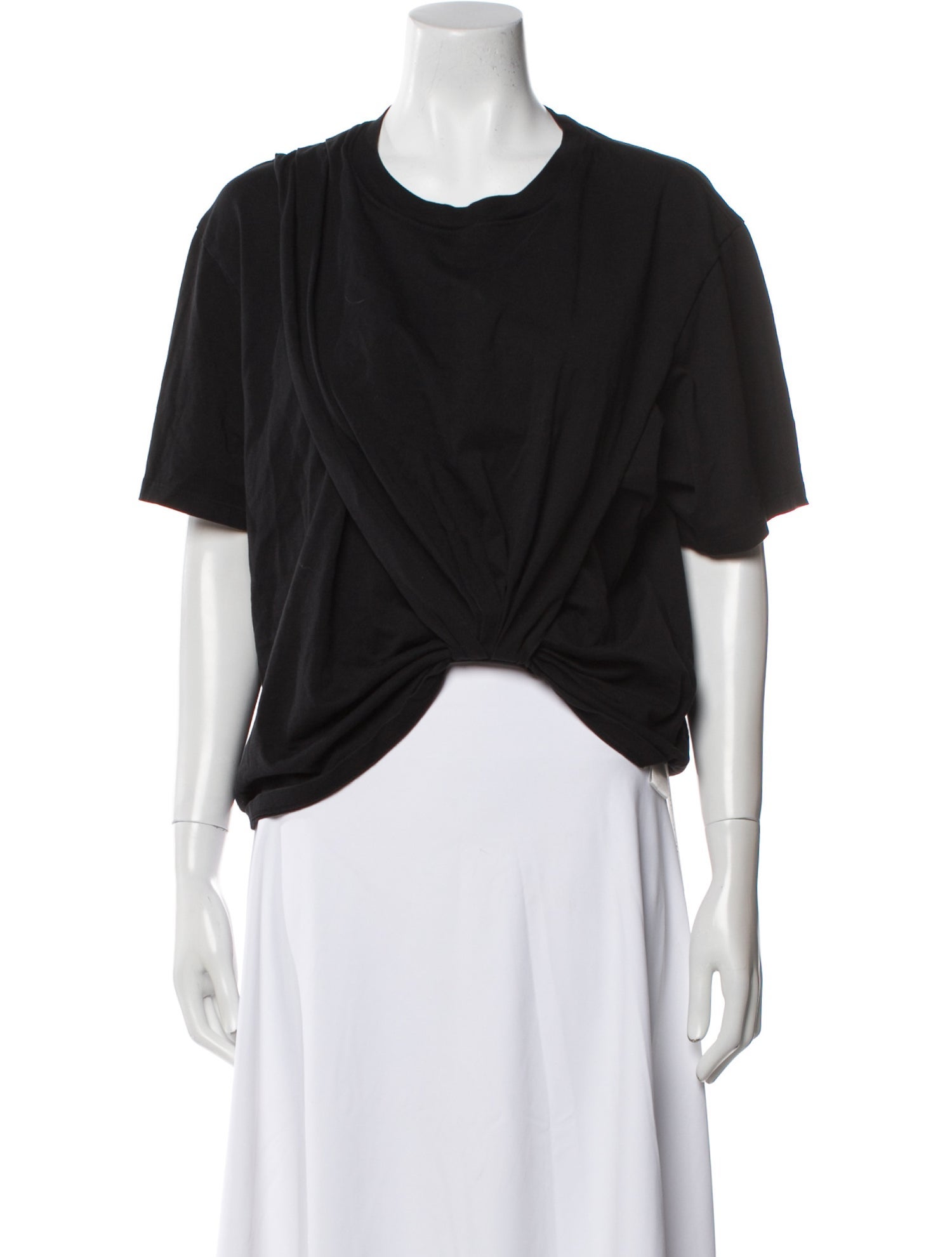 3.1 Phillip Lim Crew Neck Short Sleeve Crop Top
