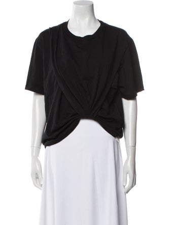 3.1 Phillip Lim Crew Neck Short Sleeve Crop Top