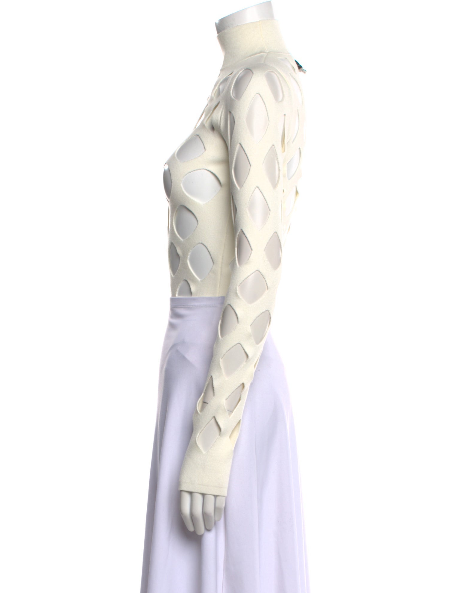 3.1 Phillip Lim Printed Mock Neck Crop Top