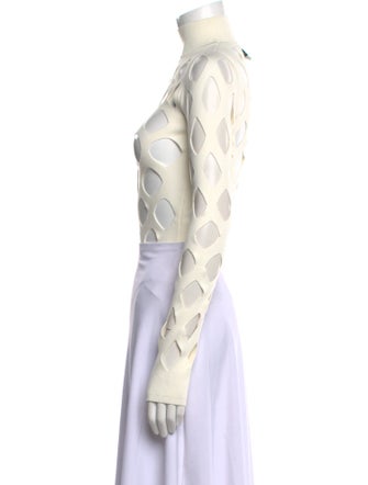 3.1 Phillip Lim Printed Mock Neck Crop Top