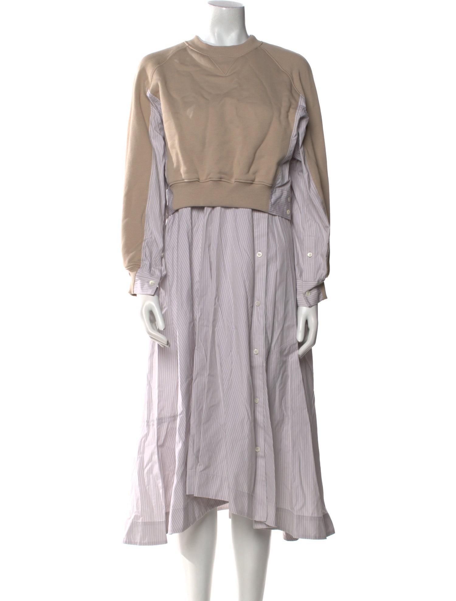 3.1 Phillip Lim Crew Neck Midi Length Dress