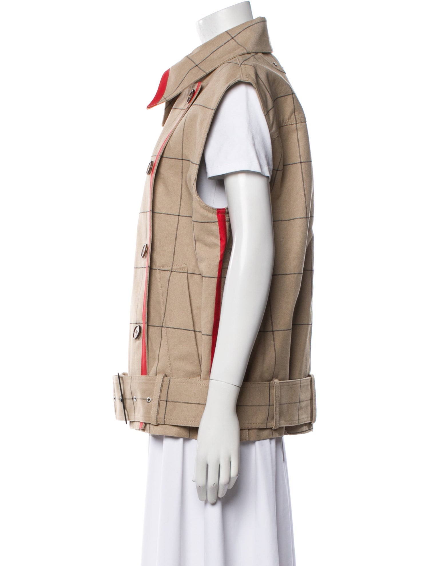 3.1 Phillip Lim Plaid Print Vest w/ Tags