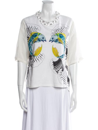 3.1 Phillip Lim Graphic Print Crew Neck T-Shirt