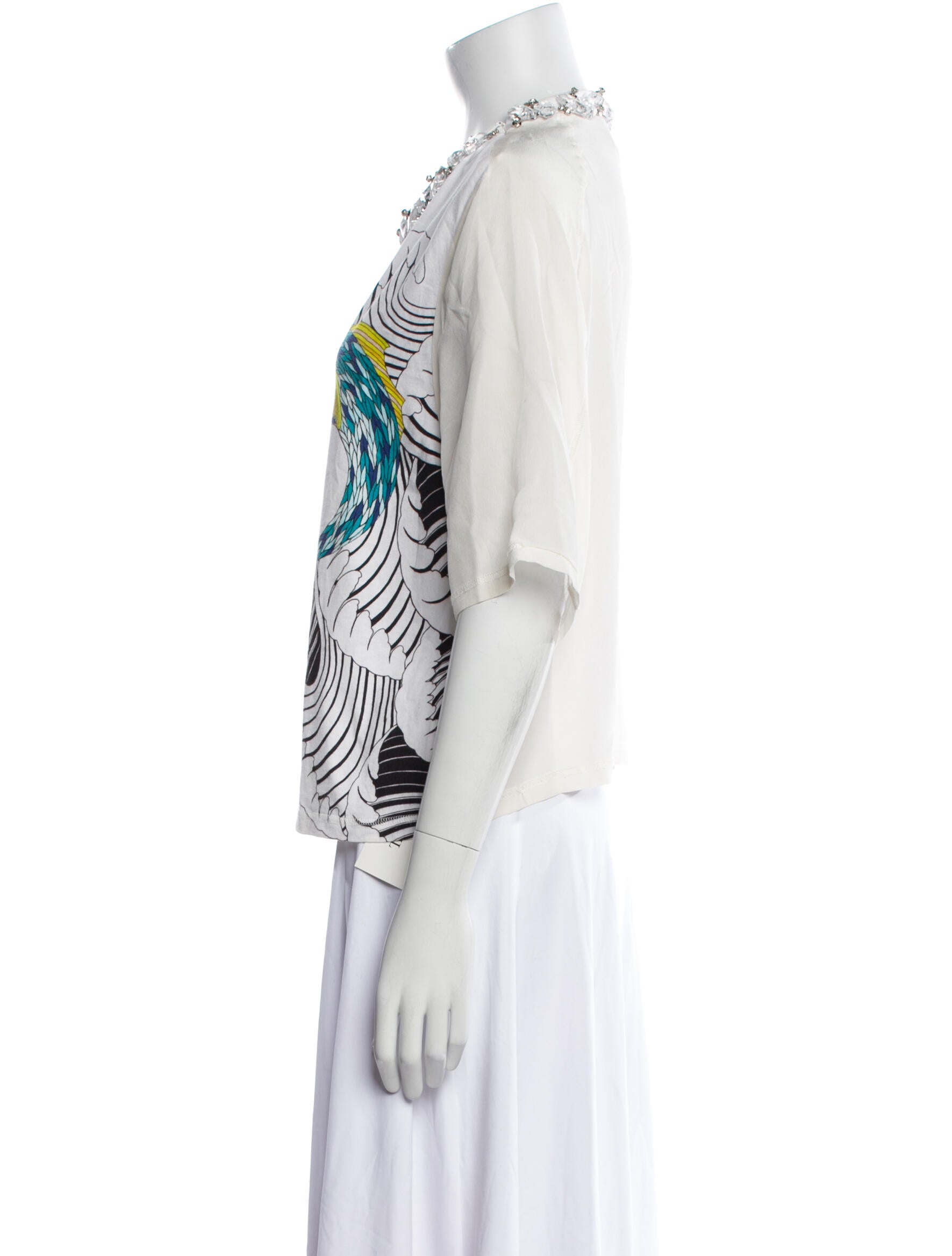 3.1 Phillip Lim Graphic Print Crew Neck T-Shirt