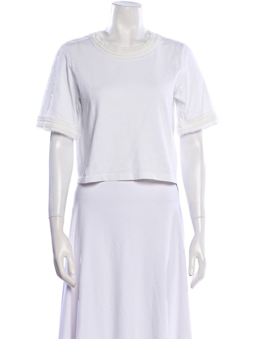 3.1 Phillip Lim Crew Neck Short Sleeve Crop Top