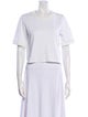 3.1 Phillip Lim Crew Neck Short Sleeve Crop Top