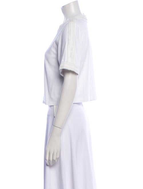 3.1 Phillip Lim Crew Neck Short Sleeve Crop Top