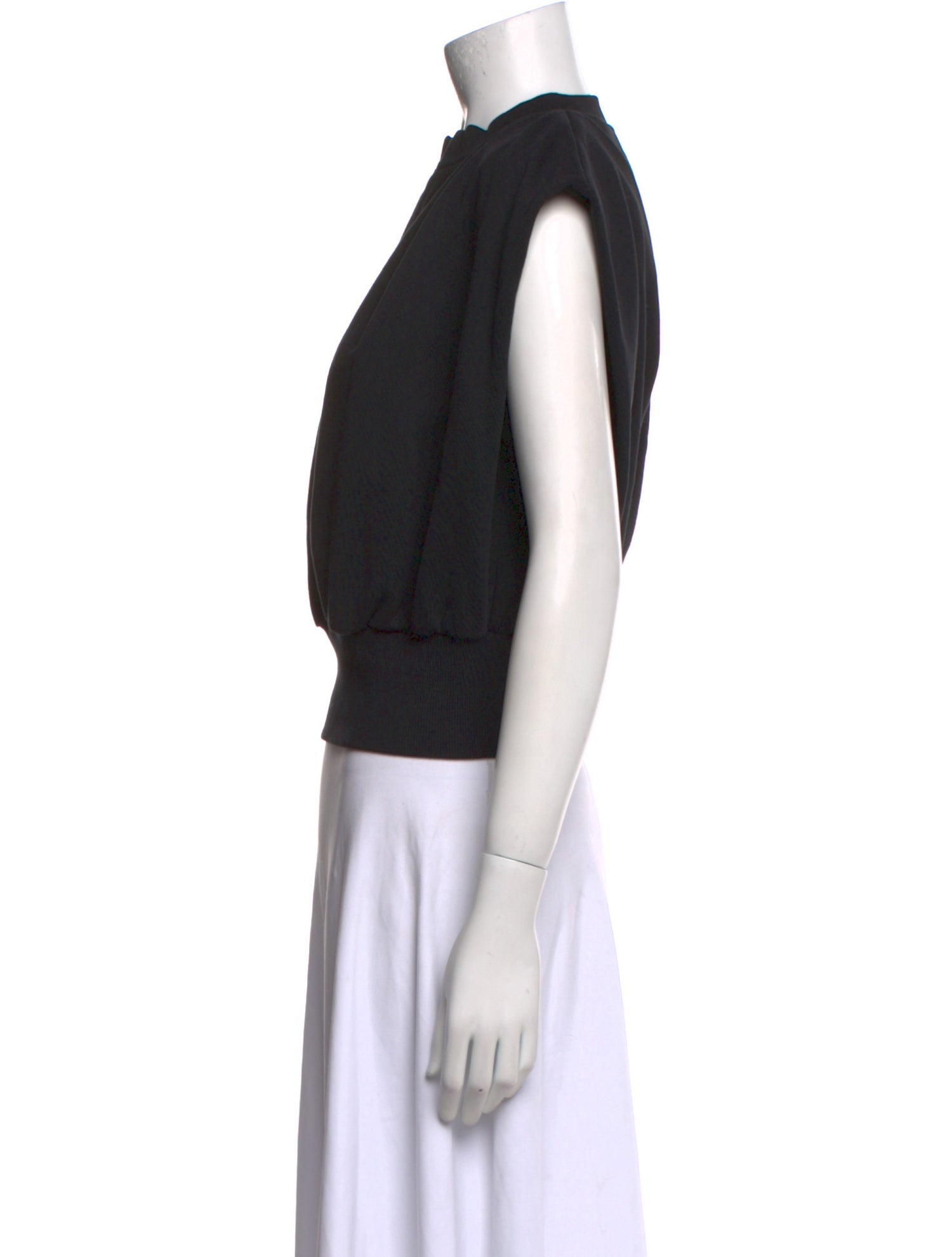 3.1 Phillip Lim V-Neck Short Sleeve Crop Top