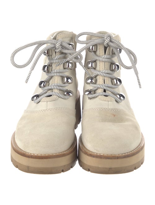 3.1 Phillip Lim Suede Colorblock Pattern Lace-Up Boots