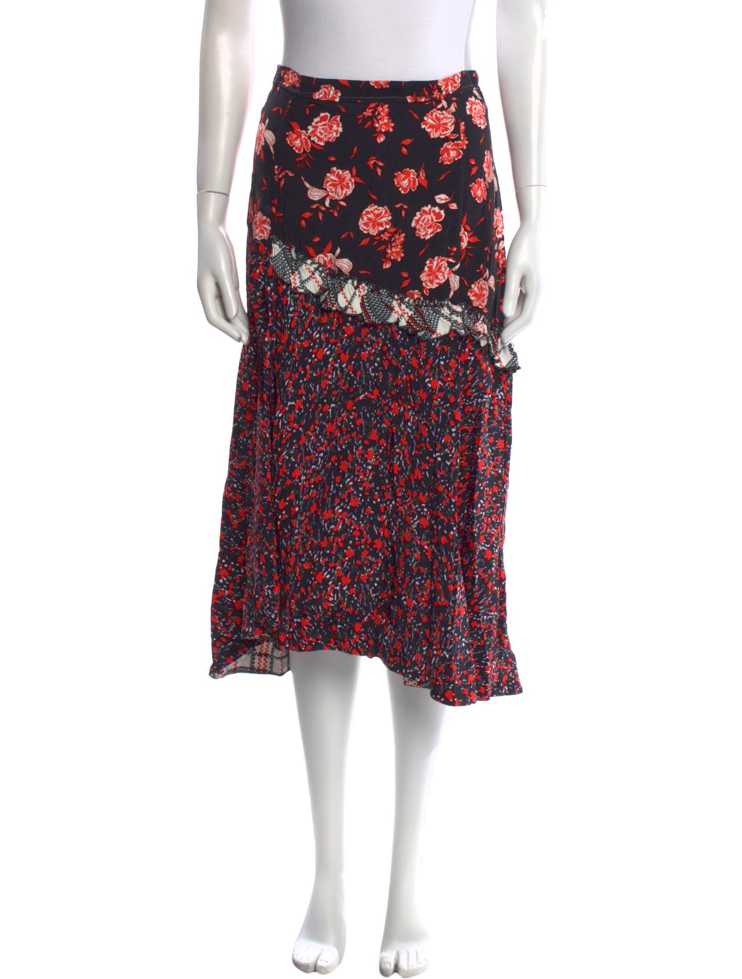 3.1 Phillip Lim Floral Print Midi Length Skirt w/ Tags