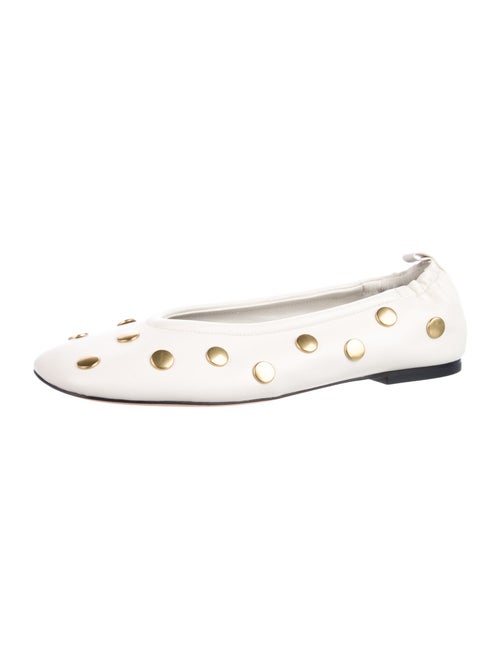 3.1 Phillip Lim Leather Studded Accents Ballet Flats